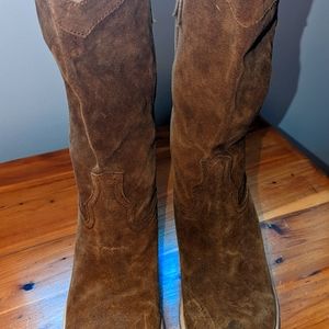 Cowboy boots, Diba, suede